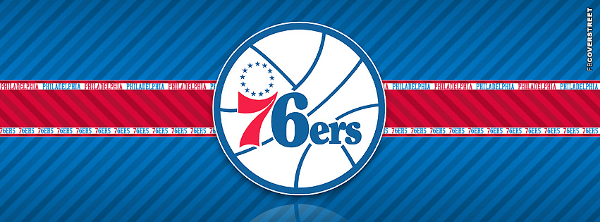 Philadelphia 76ers Striped Cover  Facebook Cover