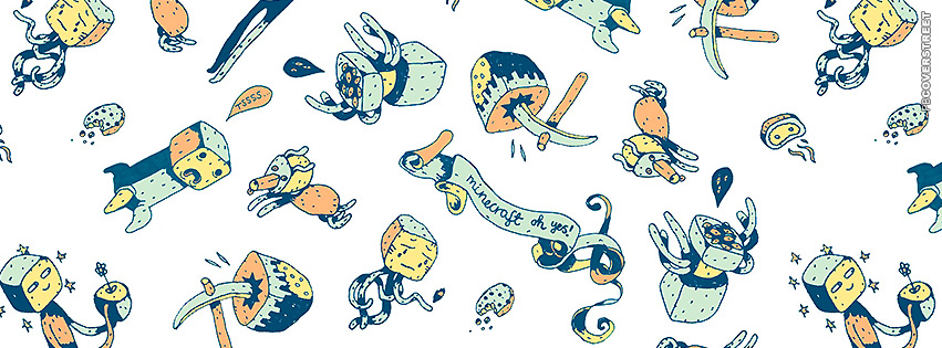 Minecraft Pattern  Facebook Cover