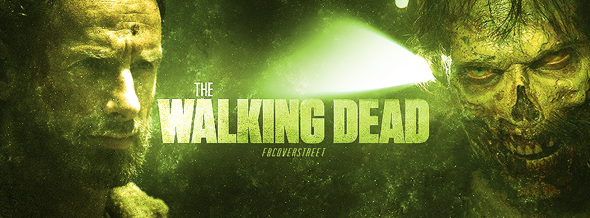 The Walking Dead Season 5 Rick and Zombie Facebook Cover