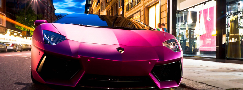 Lamborghini Aventador LP760 Pink  Facebook Cover