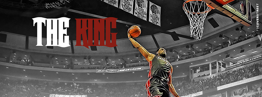 Miami Heat Lebron James The King  Facebook Cover