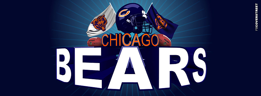 Chicago Bears Fan Logo Cover Cover  Facebook Cover