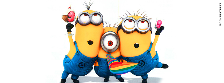 Despicable Me Partying Minions   Facebook Cover