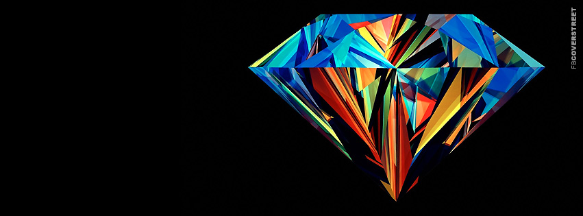 Colorful Diamond Artwork  Facebook Cover