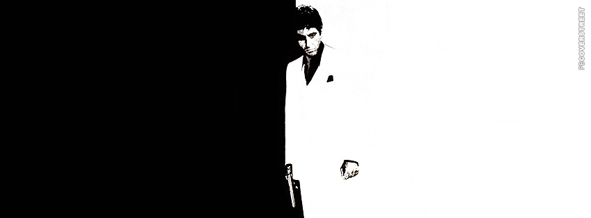 Scarface Black and White Double Cover  Facebook Cover
