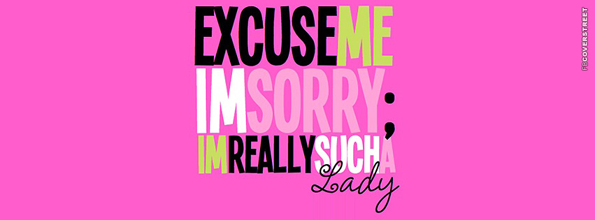 Im Really Sucha Lady Nicki Minaj Quote  Facebook Cover