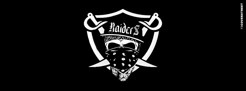 Oakland Raiders Skull Logo 2  Facebook Cover