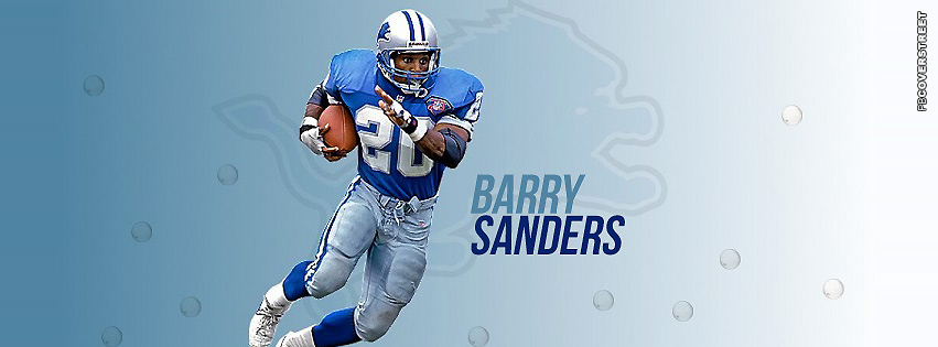 Detroit Lions Barry Sanders Facebook Cover  Wallpaper