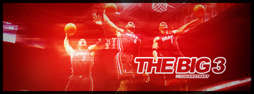 Miami Heat The Big 3 Wade James and Bosh Wallpaper