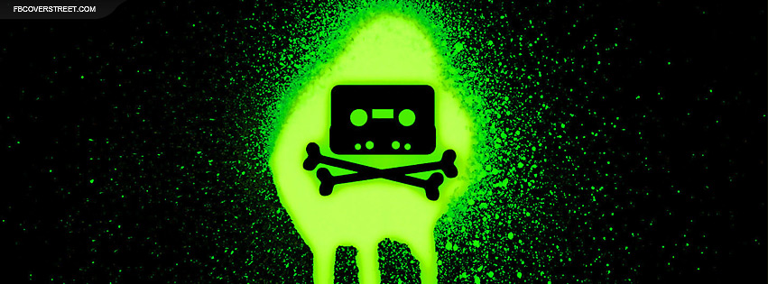 The Pirate Bay Spraypaint Skulls and Bones Tape Cassette Logo Wallpaper