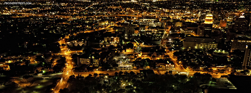 San Antonio Aerial Night View Wallpaper