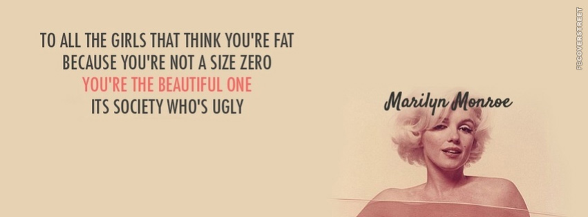 Marilyn Monroe Overweight Quote Wallpaper