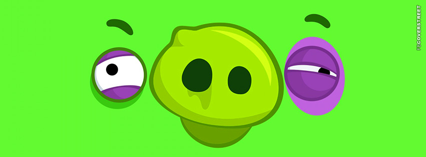 Angry Birds Green Bruised Pig  Wallpaper
