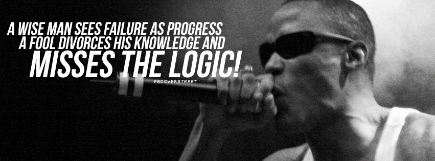 A Wise Man Sees Failure As Progress Canibus Quote Facebook Cover