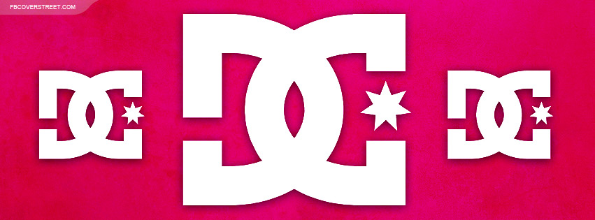 DC Shoes Logos Huge Pink Wallpaper