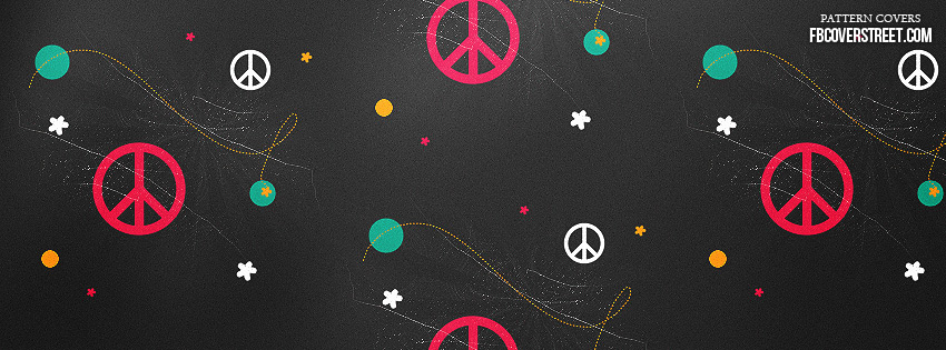 Peace Signs Pattern 1 Wallpaper