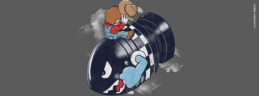 Mario Riding a Bullet  Picture
