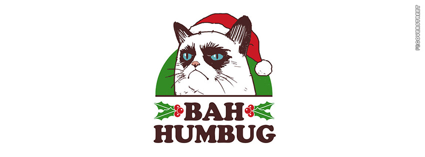 Bah Humbug Grumpy Cat  Facebook Cover