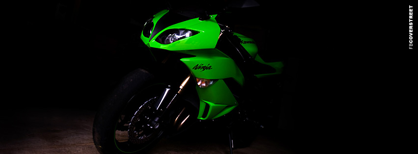 Black Ninja Motorbike Dark  Wallpaper