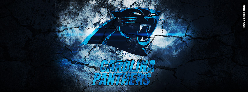 Carolina Panthers Grunged Logo Cover Cover  Wallpaper