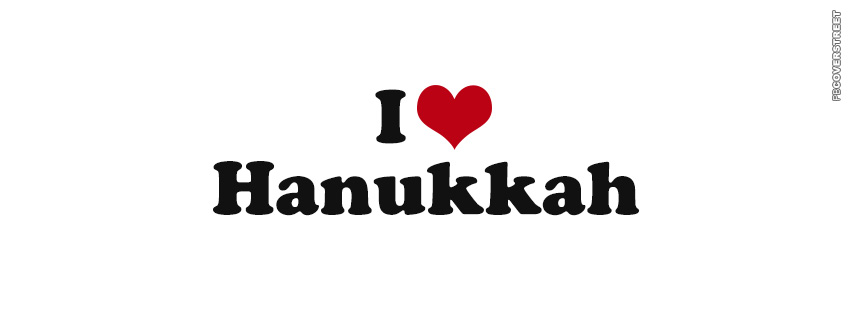 I Love Hanukkah Heart Shape  Wallpaper