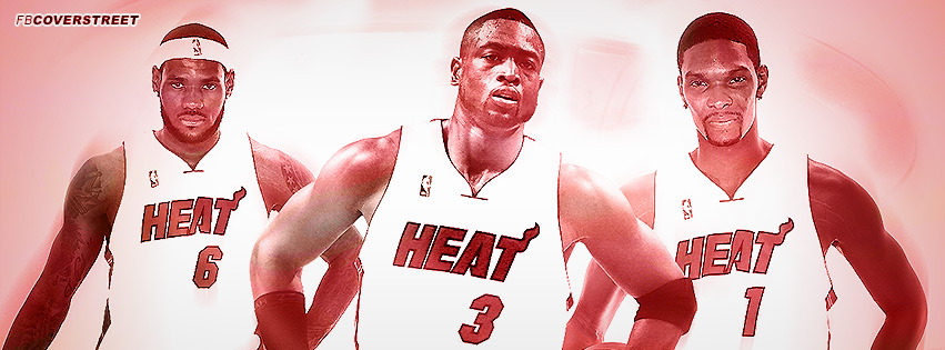 Miami Heat The Big 3 James Wade and Bosh Wallpaper