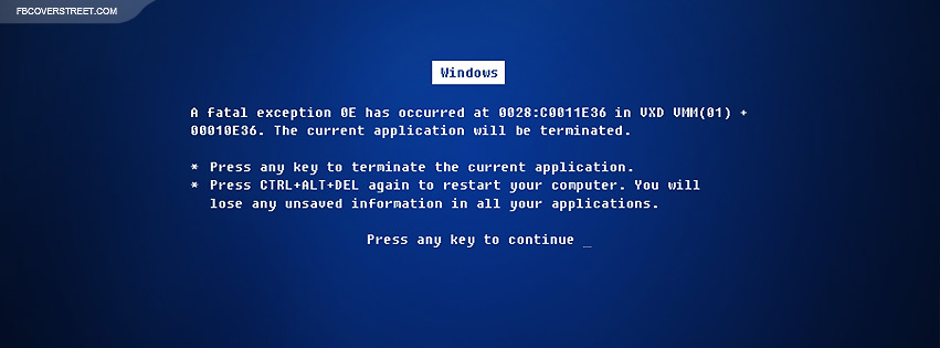 Windows Blue Screen of Death  Picture