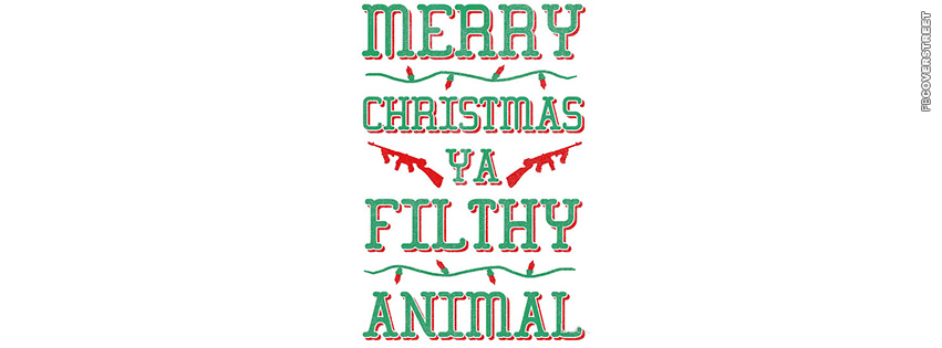 Merry Christmas Ya Filthy Animal  Wallpaper