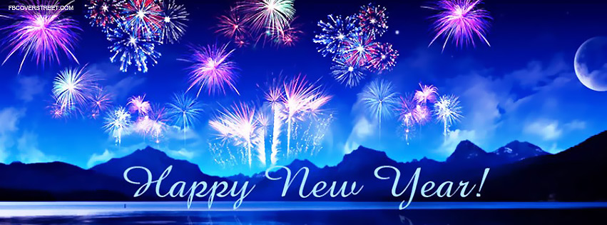 Happy New Year Fireworks Wallpaper