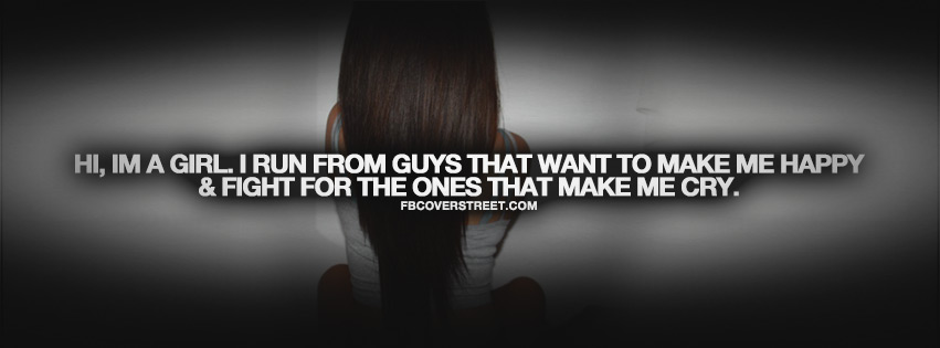 Hi Im A Girl Quote Wallpaper