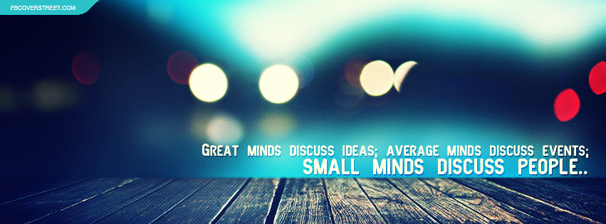 Small Minds Discuss People Quote Picture