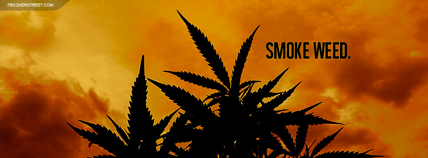 Smoke Weed Plant Silhouette Picture