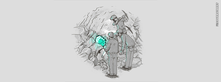 Digging For Minecraft Diamonds  Facebook Cover
