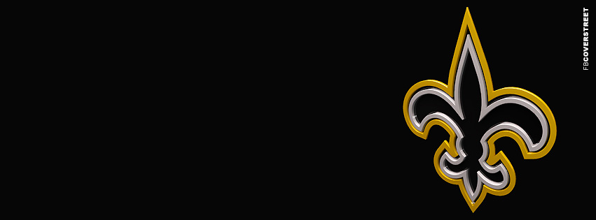 New Orleans Saints 3D Logo Facebook Cover  Wallpaper